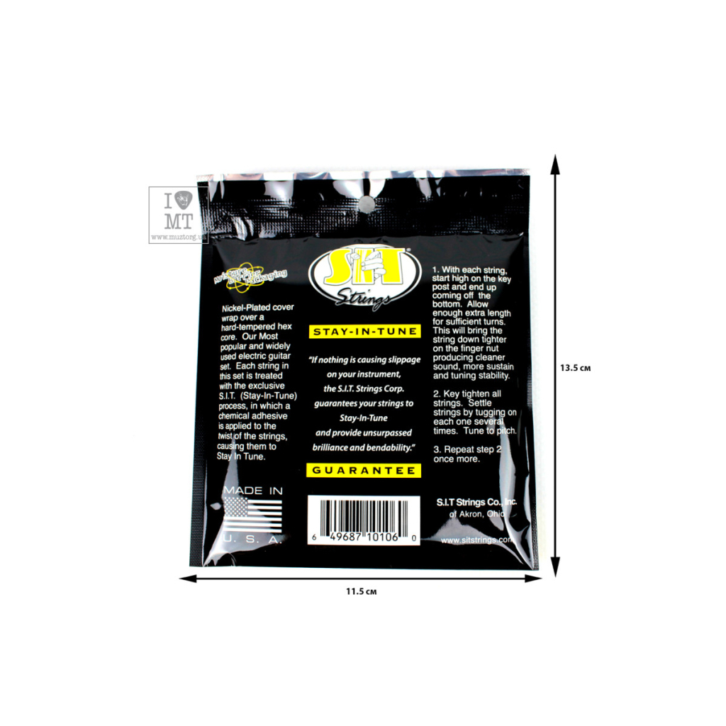 Струни для гітари SIT Strings S1046 (10-46) (226914) - зображення 2