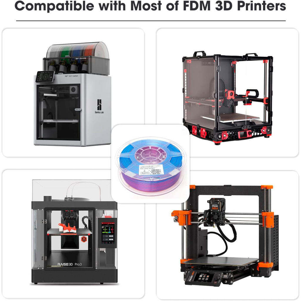 Пластик для 3D-принтера eSUN ePLA-Silk metal color, 1,75мм, 1кг, gold (ePLA-Silk-P175J1) - зображення 10