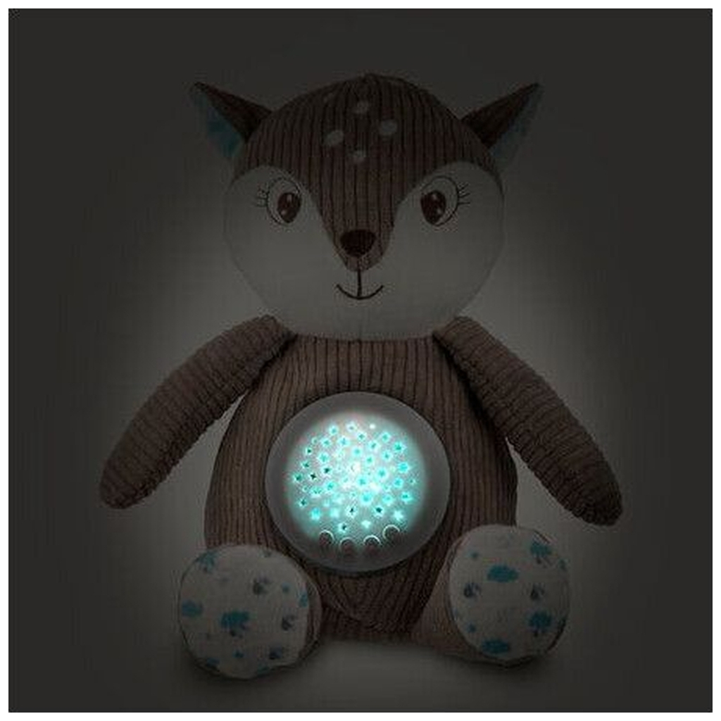 М'яка іграшка Canpol плюшева музична з проектором Оленя - коричнева (77/206_brow) - зображення 6