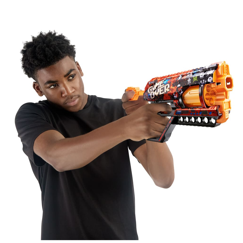 Іграшкова зброя Zuru X-Shot Швидкострільний бластер Skins Griefer Game Over (12 патронів) (36561D) - зображення 7