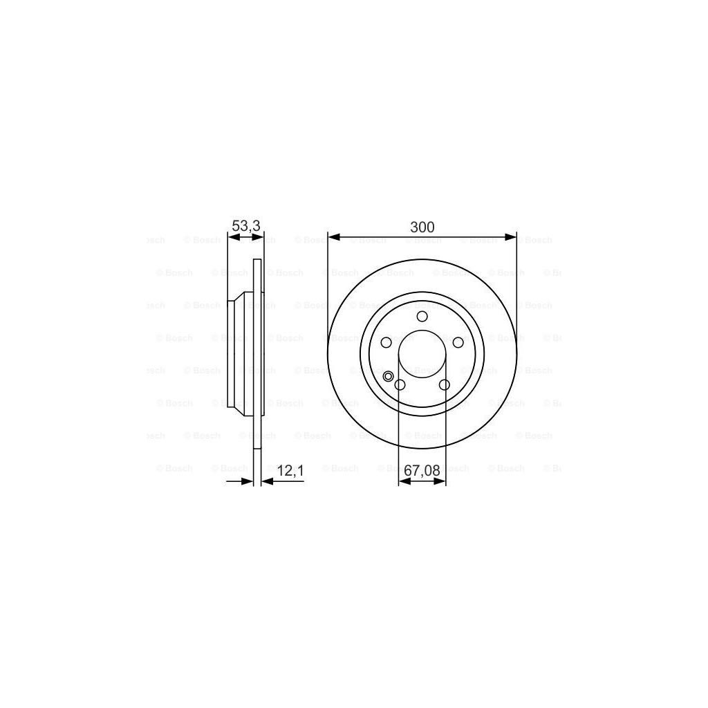 Гальмівний диск Bosch 0 986 479 D12 - зображення 5