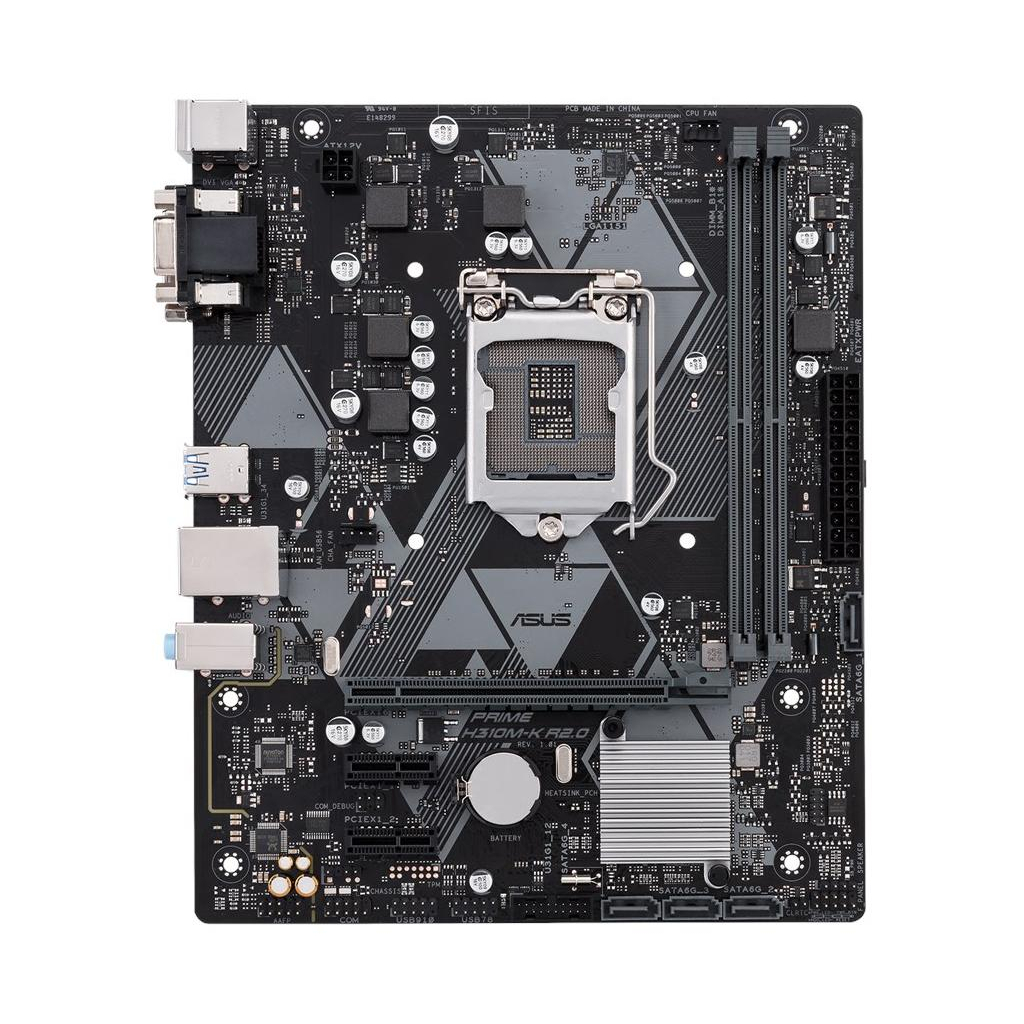 Материнська плата ASUS PRIME H310M-K R2.0 - зображення 2
