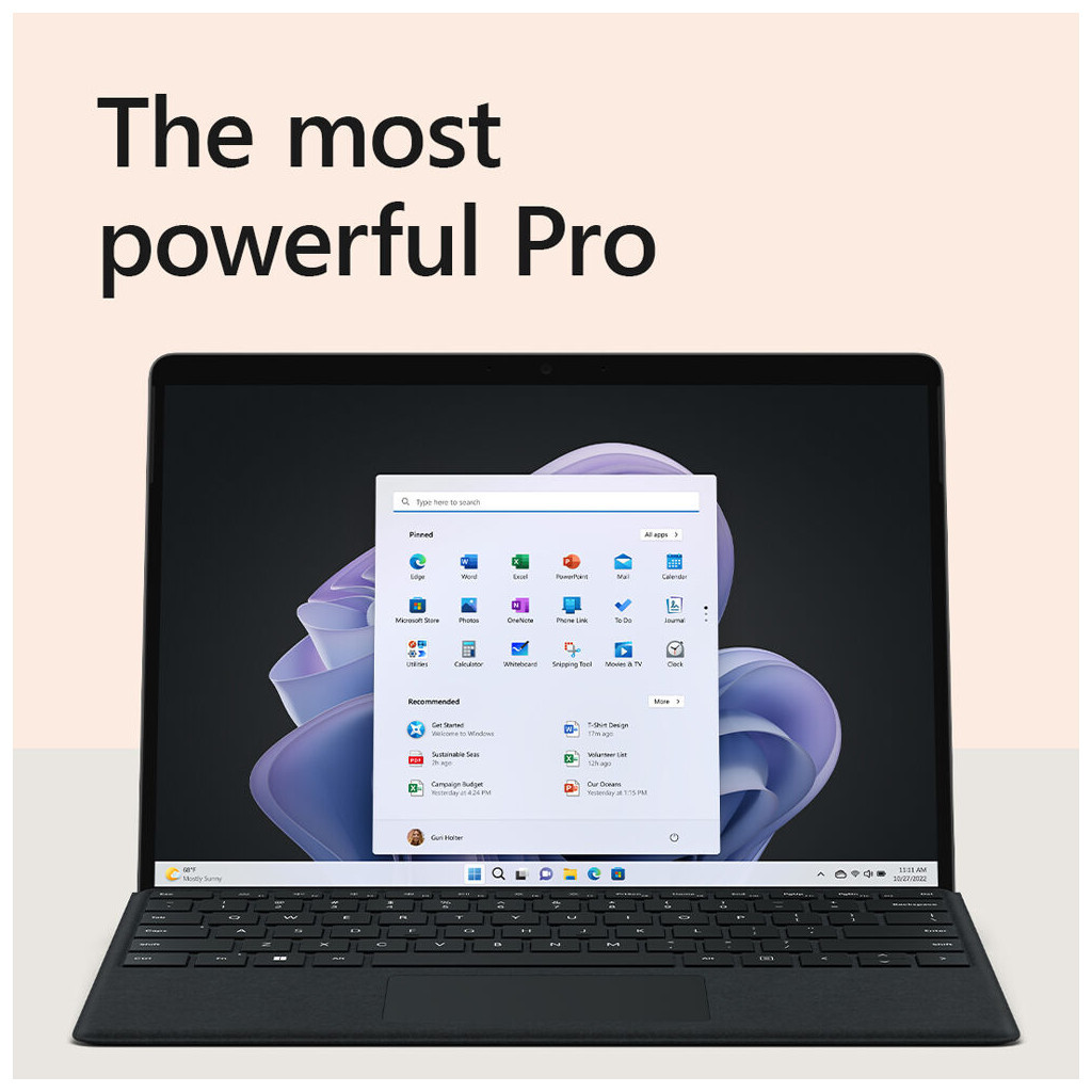 Планшет Microsoft Surface Pro 9 13 PS Touch/i5-1245U/8/512/W11P/Graphite (QHB-00017) - зображення 6