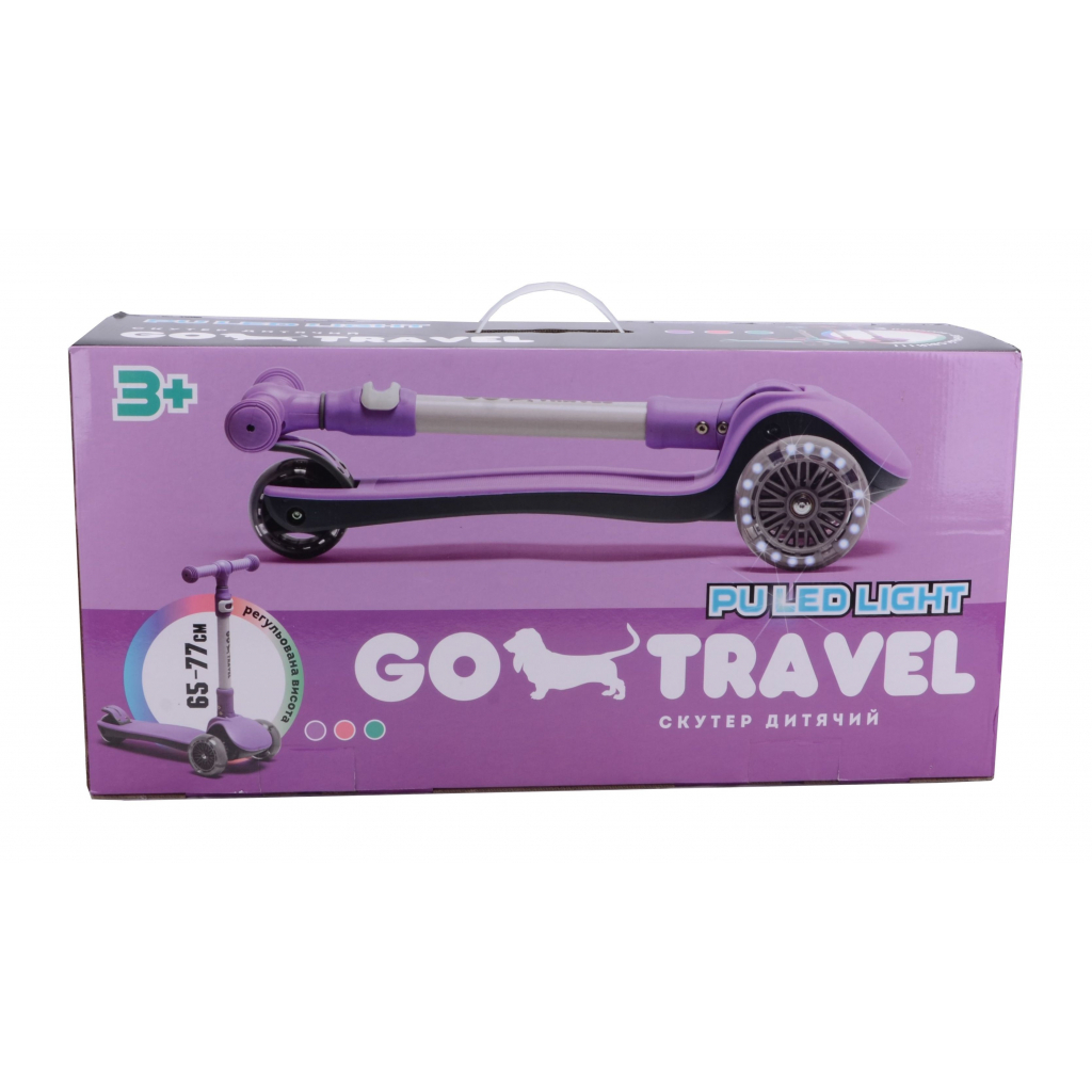 Самокат GO Travel складаний Ліловий (LS308PP) - зображення 5