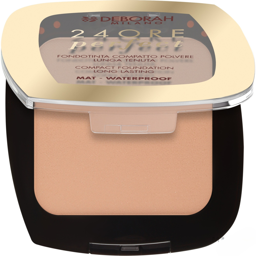 Пудра для обличчя Deborah 24Ore Perfect Compact Foundation Mat Waterproof 03 - True Beige (8009518377330) - зображення 1