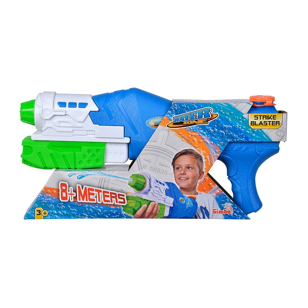 Іграшкова зброя Simba Водний бластер Страйк з помпою 38 см обсяг 900 мл Синій (7276060) - зображення 4