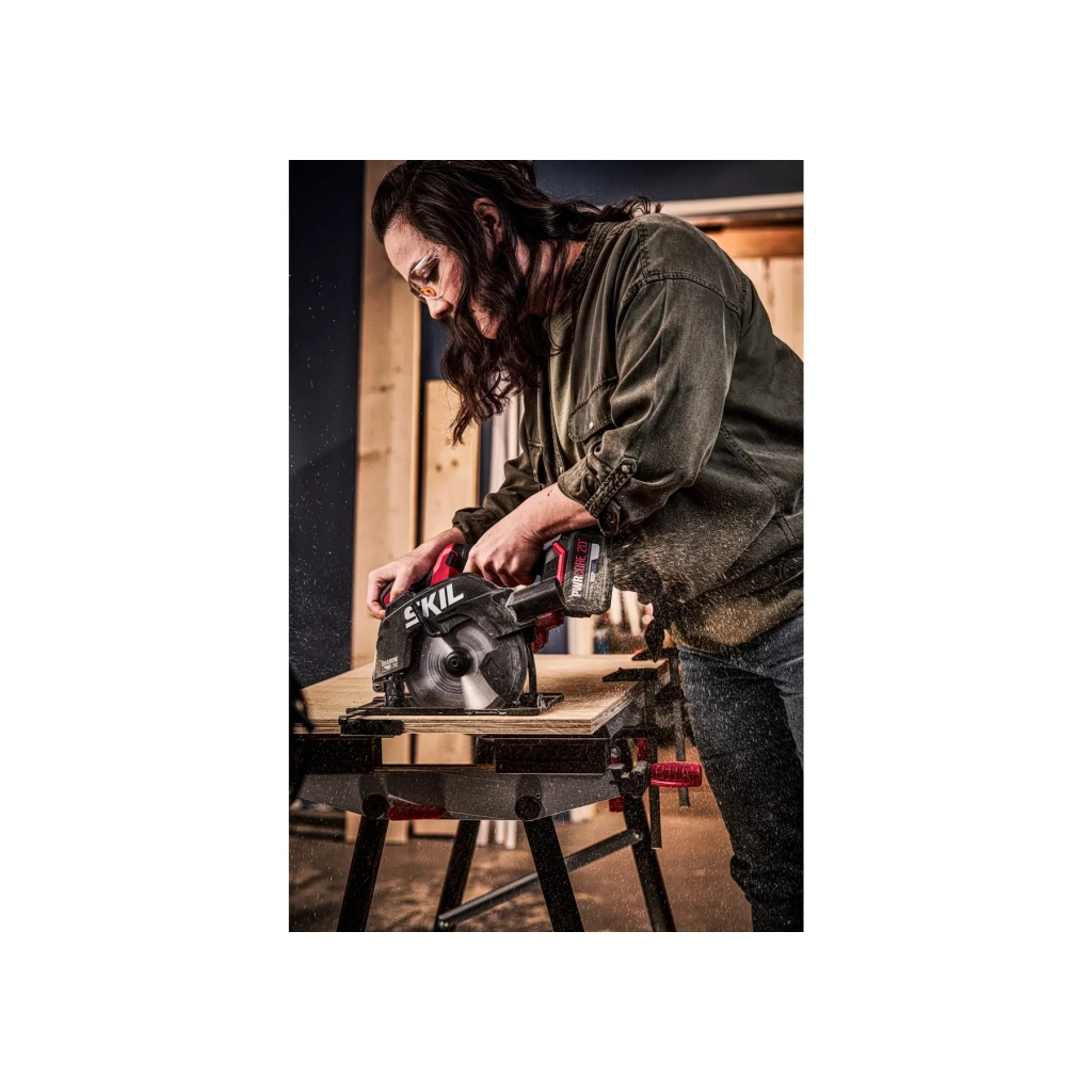 Дискова пила Skil акумуляторна безщіткова, 3551 AB , 4Ah, напрямні рейки (SW1E3551AB) - зображення 7