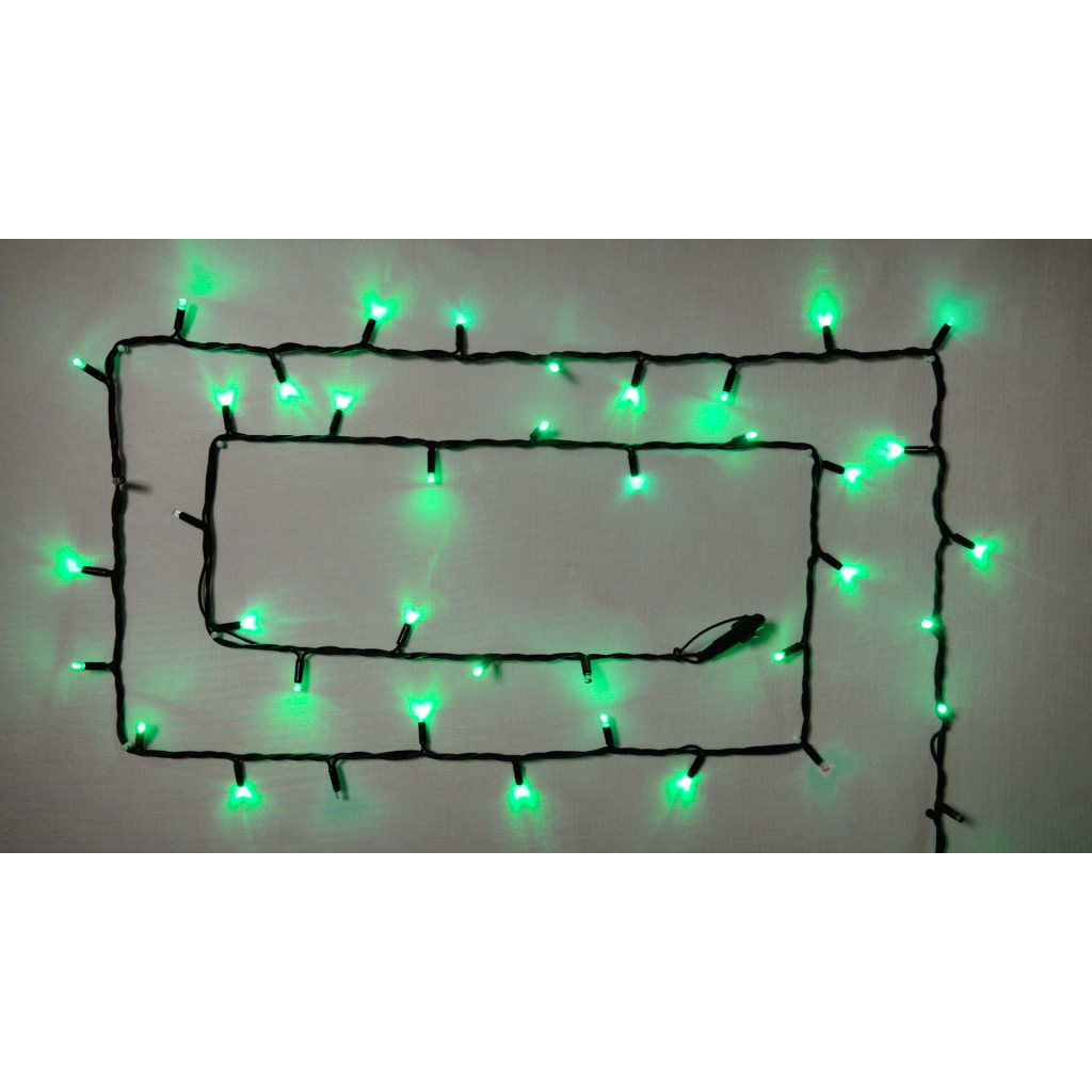 Гірлянда Delux String 100LED IP44 EN 10 м Зелений/чорний (90016599) - зображення 2