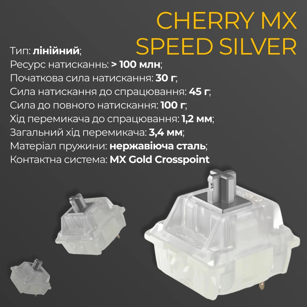 Клавіатура Ducky One 3 Cherry MX Speed Silver UA USB Cream (DKON2108-PUAPXМAEGGC1) - зображення 6