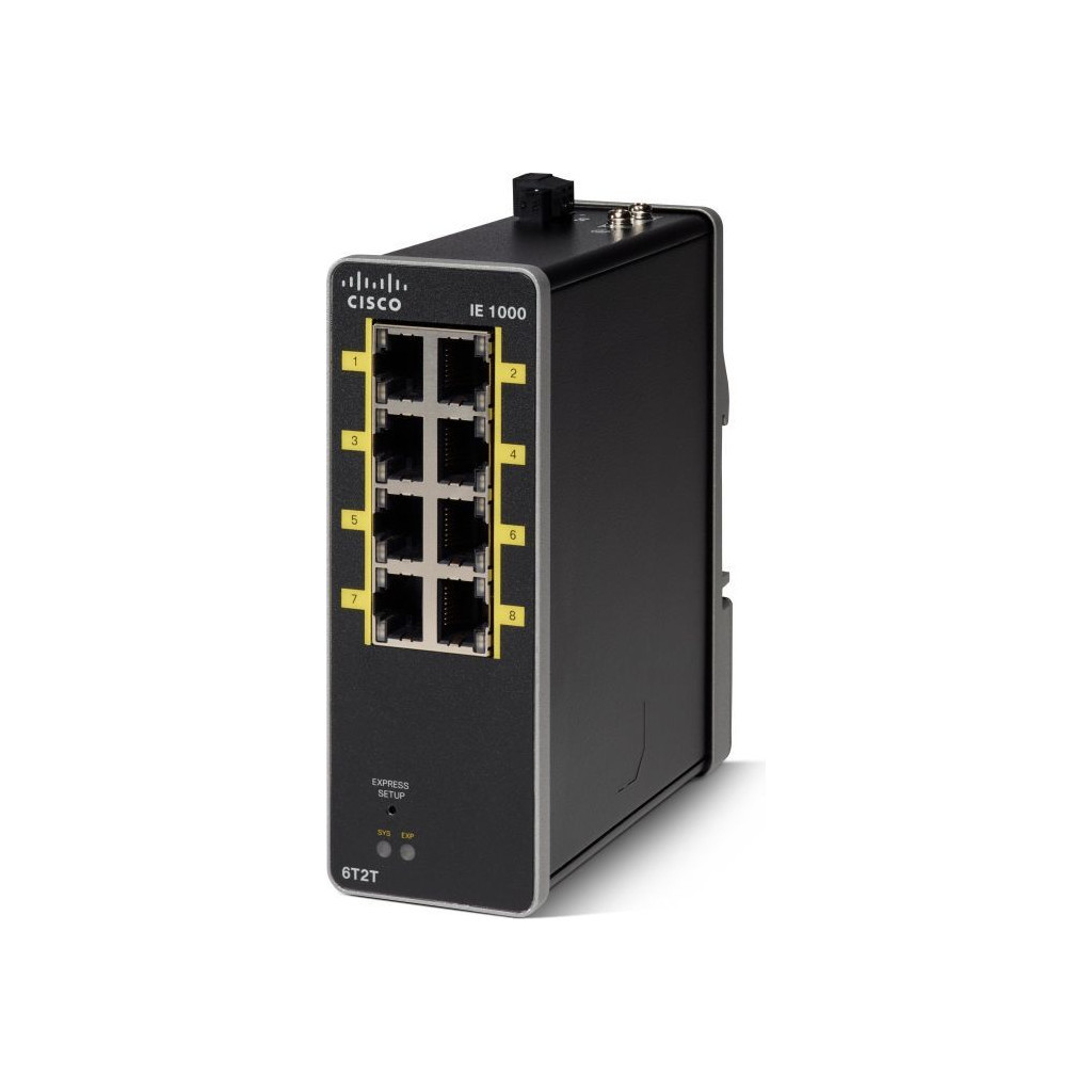Комутатор мережевий Cisco IE-1000-6T2T-LM - зображення 1