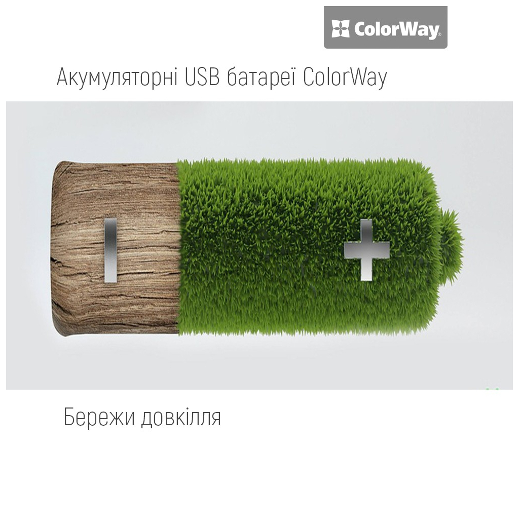 Акумулятор ColorWay AA USB-С 2220 mAh 1.5V (2шт) (Li-Polymer) (CW-UBAA-10) - зображення 12