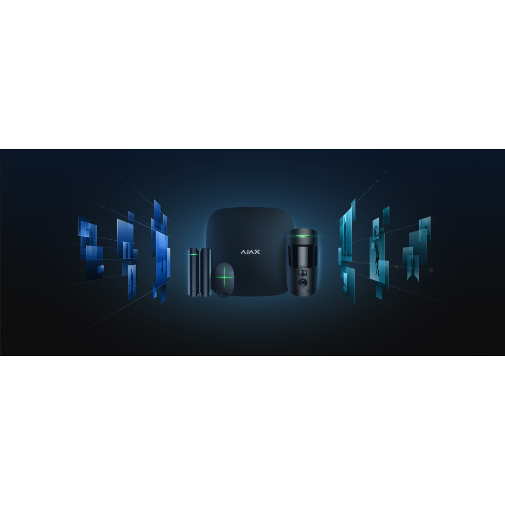 Комплект охоронної сигналізації Ajax StarterKit Cam HDR black - изображение 2