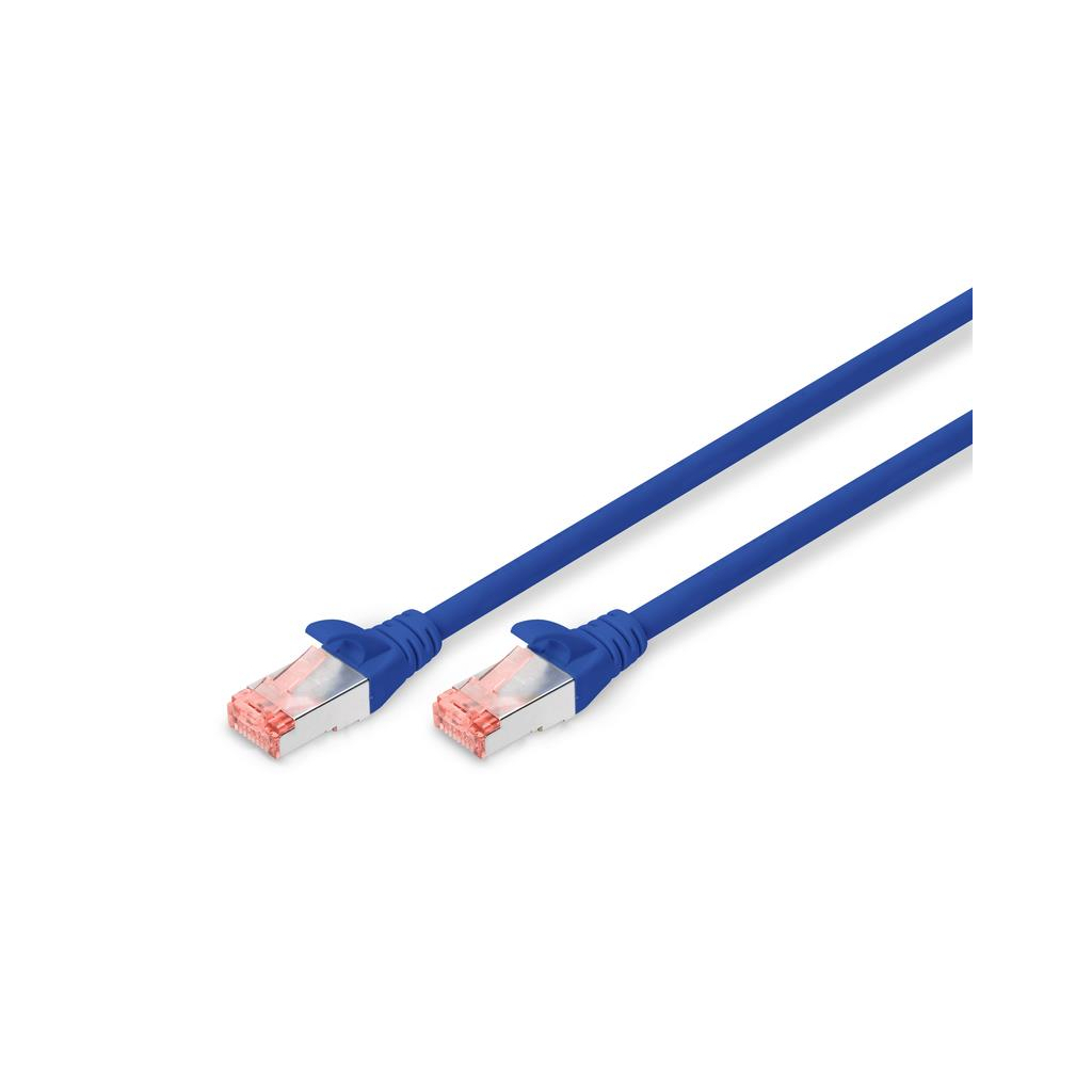 Патч-корд Digitus 5м, CAT 6 S-FTP, AWG 27/7, LSZH, blue (DK-1644-050/B) - зображення 1