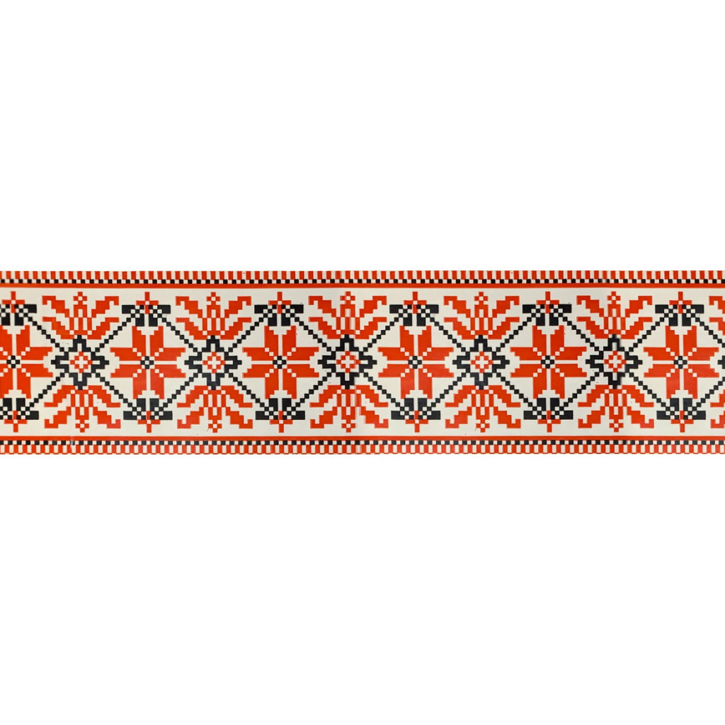 Скотч Buromax Вишиванка 48 мм х 35 м Червона (BM.7007-69) - зображення 2