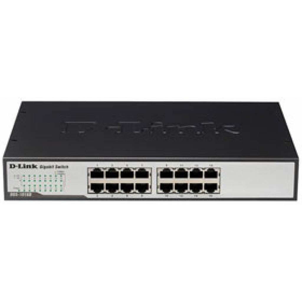 Комутатор мережевий D-Link DGS-1016D/E1A(F2A,G1A) (DGS-1016D/E1A(F2A,G1A,G2A)) - зображення 1