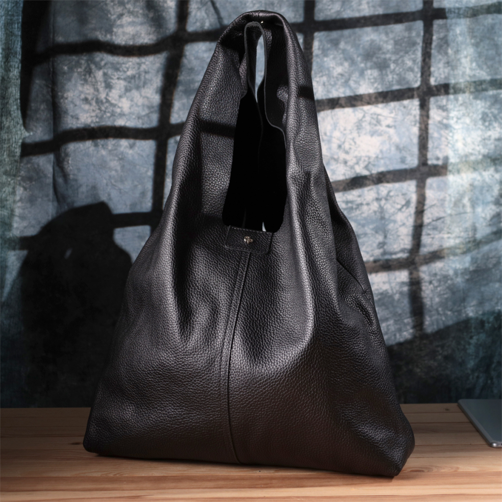 Сумка Grande Pelle Шопер 2 в 1 з натуральної шкіри Чорна (22881) - зображення 9