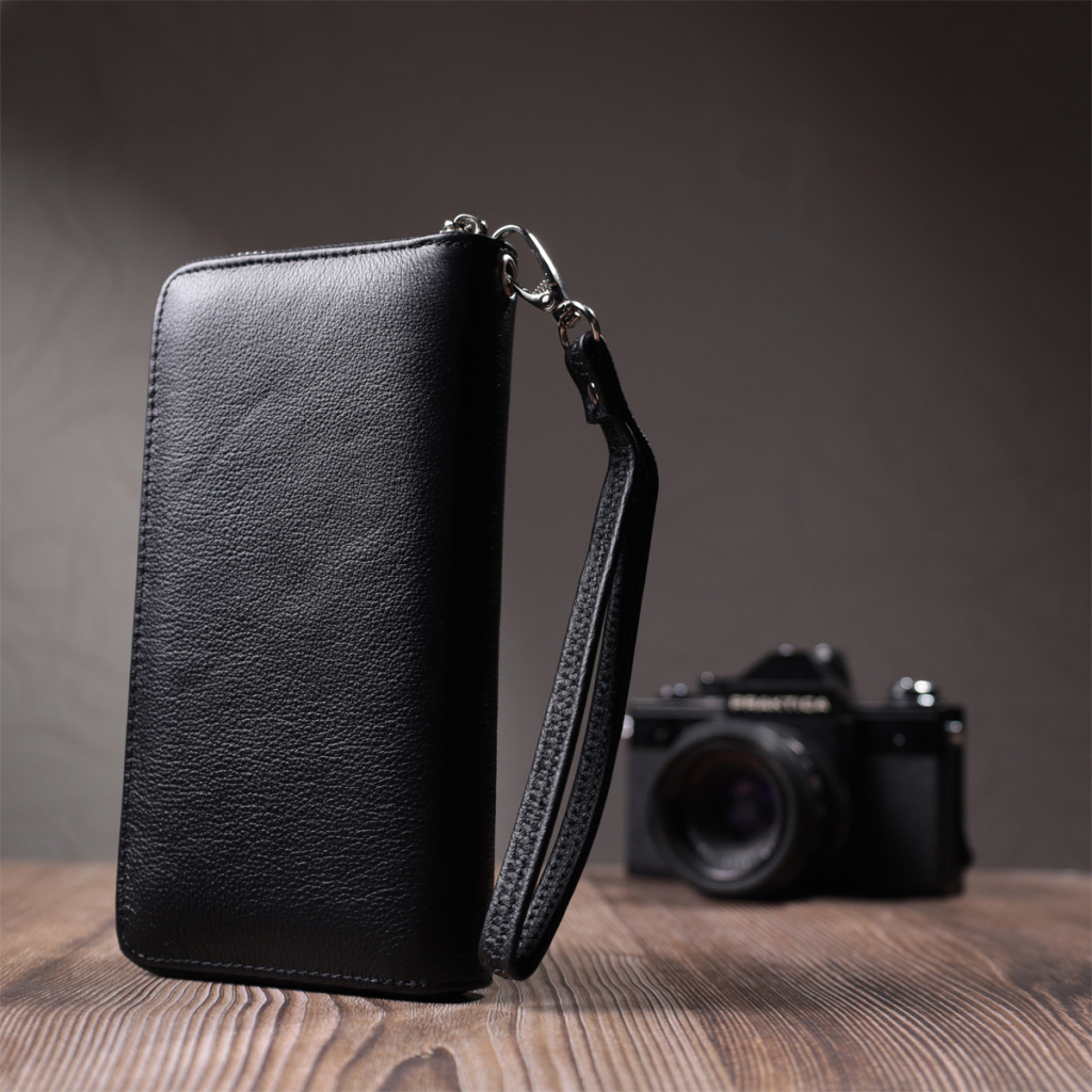 Гаманець ST Leather Унісекс З натуральної шкіри Чорний (22697) - зображення 10