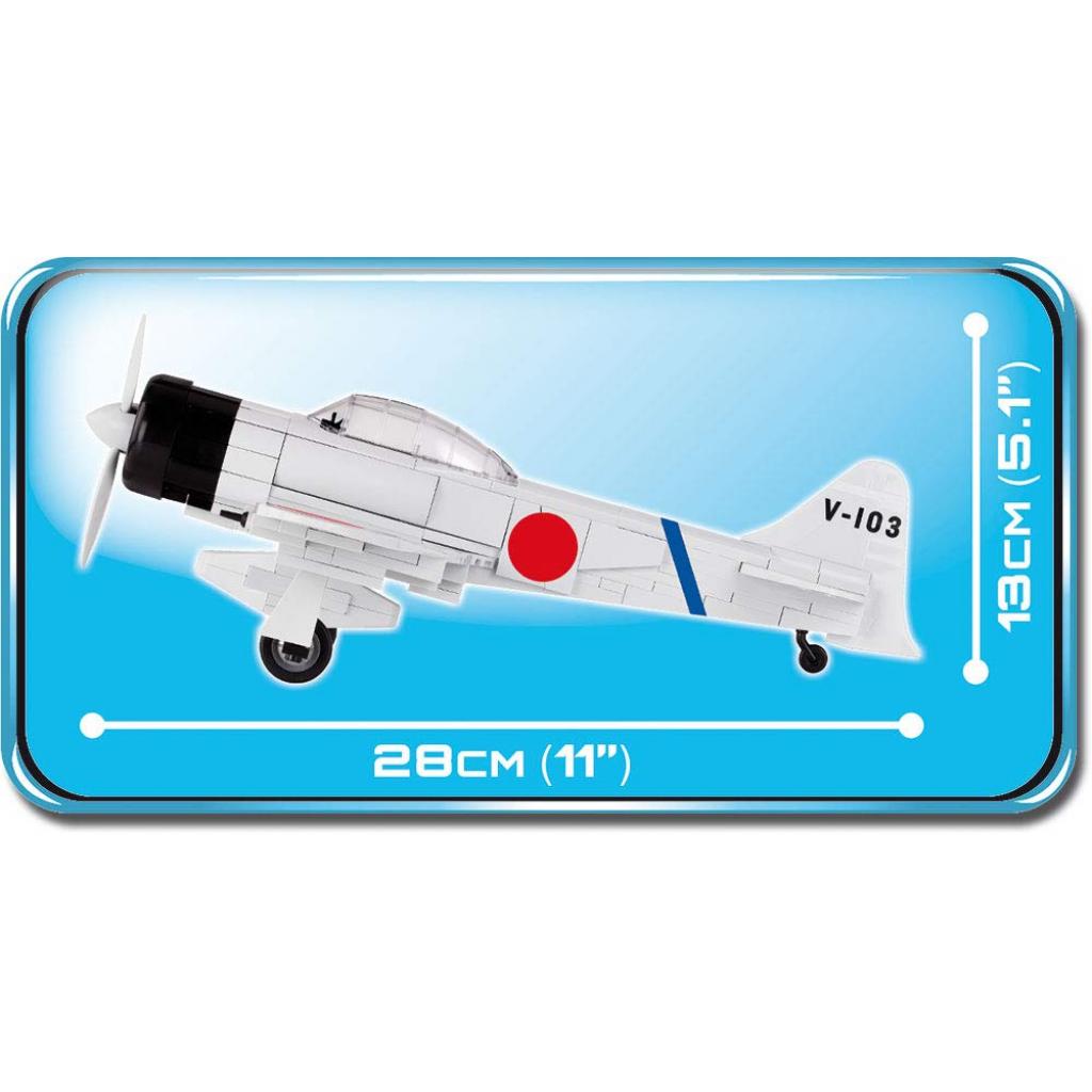 Конструктор Cobi Друга Світова Війна Літак Міцубісі А6М2 Зеро 250 деталей (COBI-5515) - зображення 6