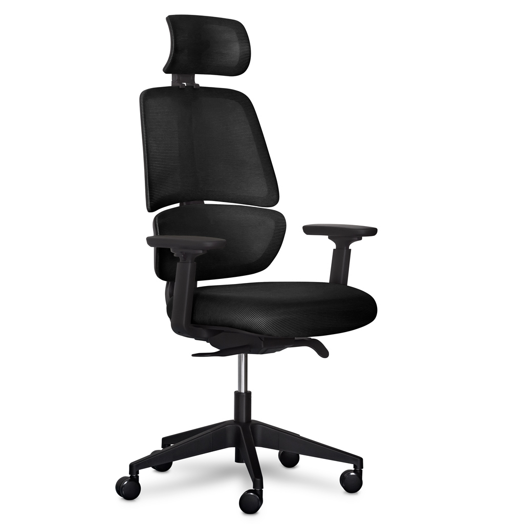 Офісне крісло Mealux Leo Air Plus Black (Y-546 KB) - зображення 1