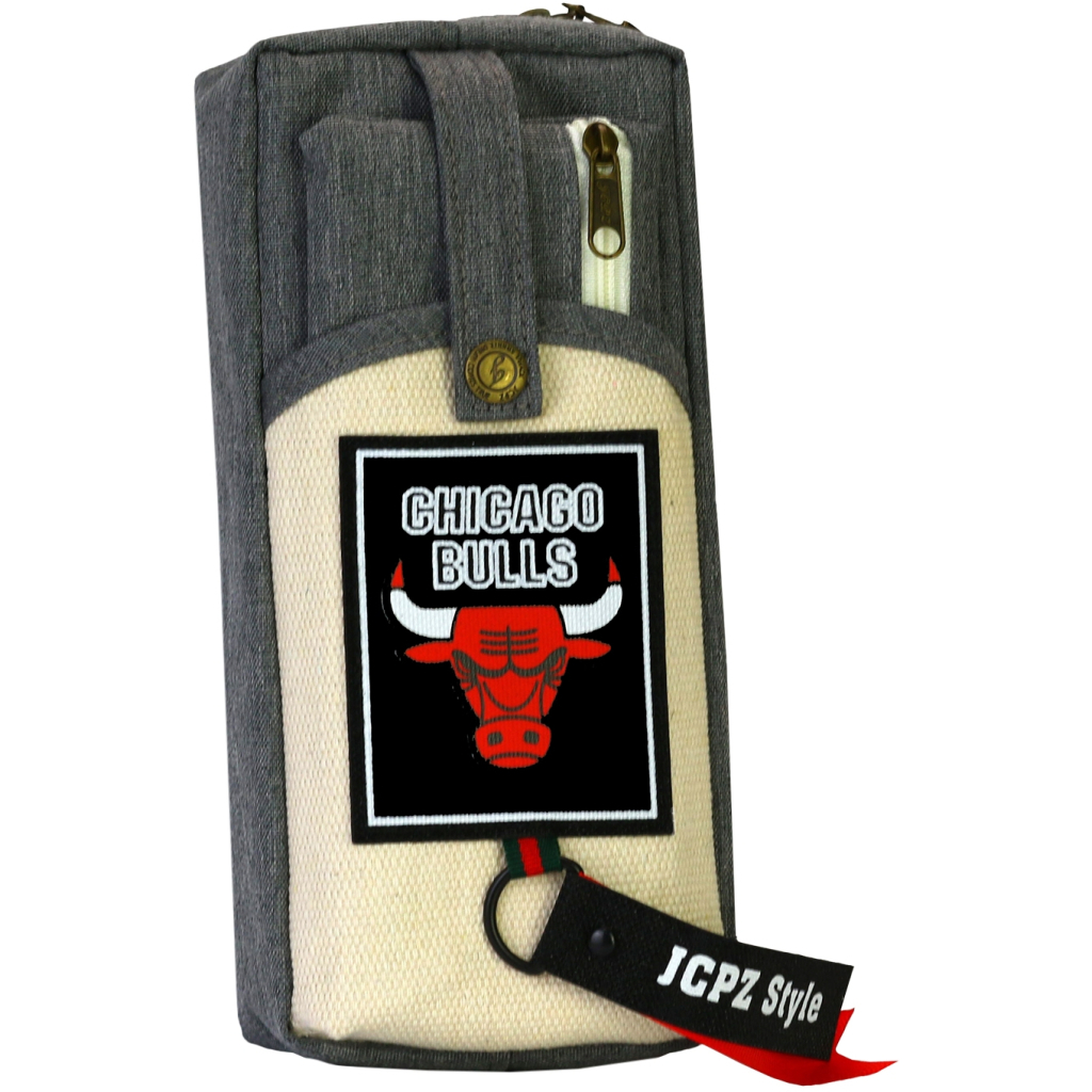 Пенал Cool For School 2 відділення Chicaco Buliis сірий (J-2390-1-grey) - зображення 1