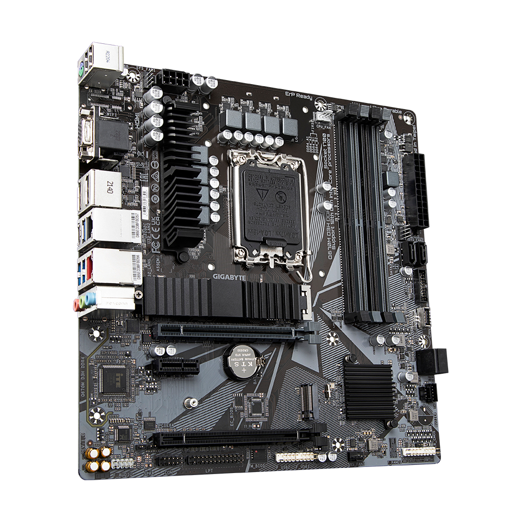 Материнська плата GIGABYTE Q670M D3H DDR4 - зображення 3