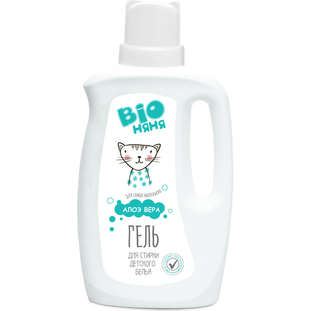 Гель для прання Bio Няня Алое Вера для дитячої білизни 1 л (4823015930713) - зображення 1