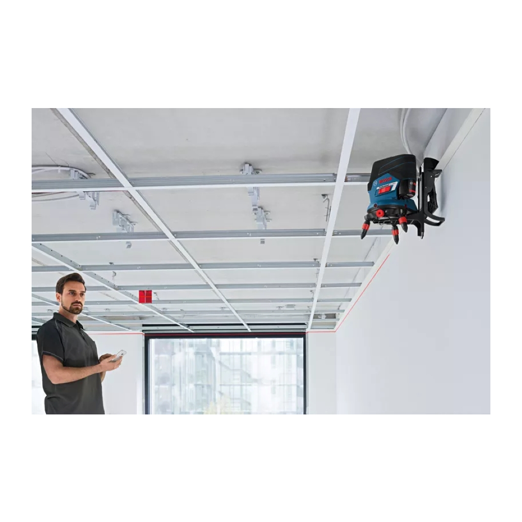 Штатив для нівеліру Bosch Professional RM3, 35х63х120мм, поворотний, пульт, 0.5кг (0.601.092.800) - зображення 5