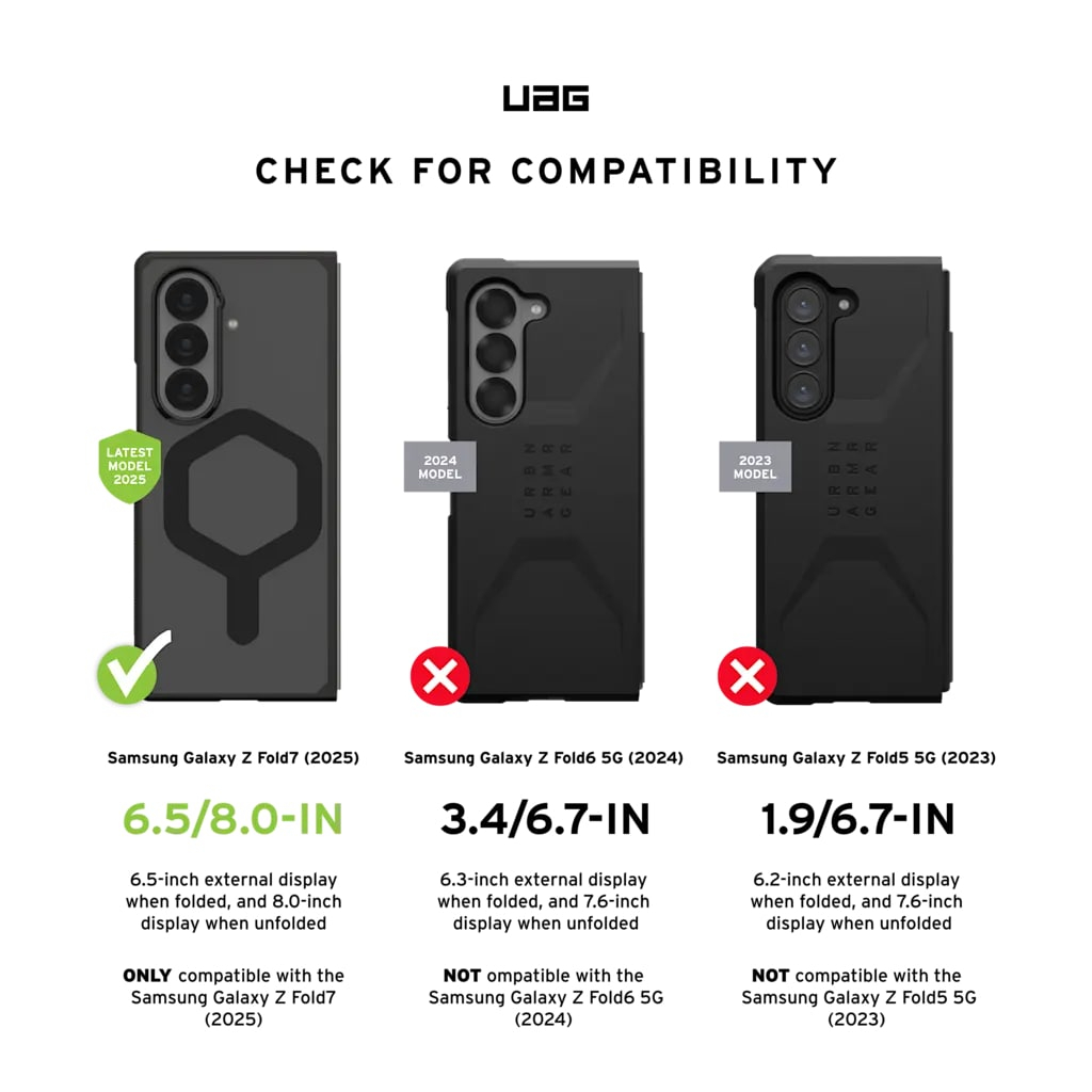 Чохол до мобільного телефона UAG Mouve with Magnet Samsung Galaxy Z Fold 7 Ice (214505114343) - зображення 12