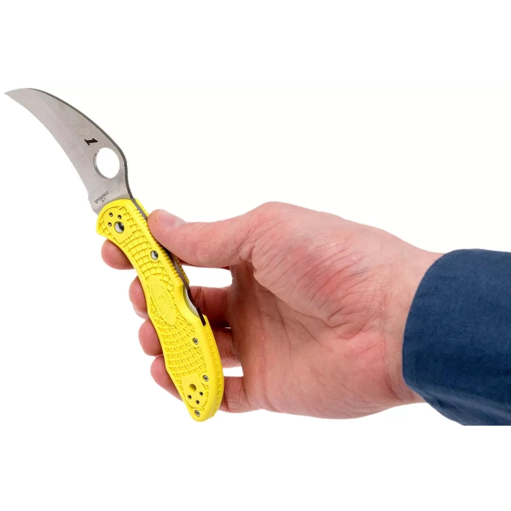 Ніж Spyderco Tasman Salt 2 Yellow (C106PYL2) - зображення 8
