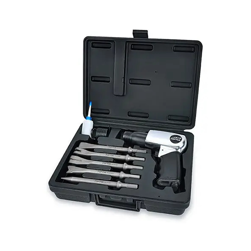 Відбійний молоток Toptul пневматичний з комплектом зубил 7шт. (GDAI0705) - зображення 1