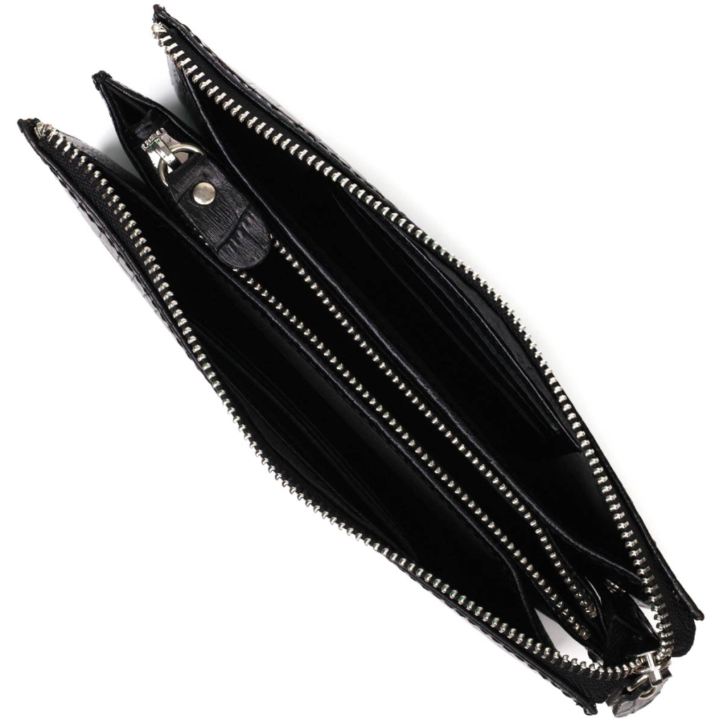 Гаманець Bond Accessories На два відділення з натуральної шкіри Чорна (22044) - зображення 7