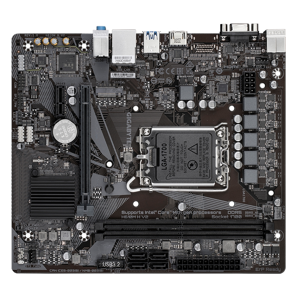 Материнська плата GIGABYTE H610M H V2 - зображення 3