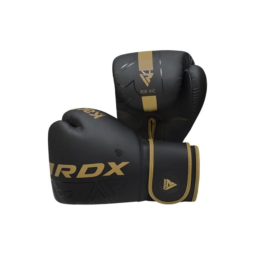 Боксерські рукавички RDX F6 Kara Matte Golden 10 унцій (BGR-F6MGL-10OZ) - изображение 3