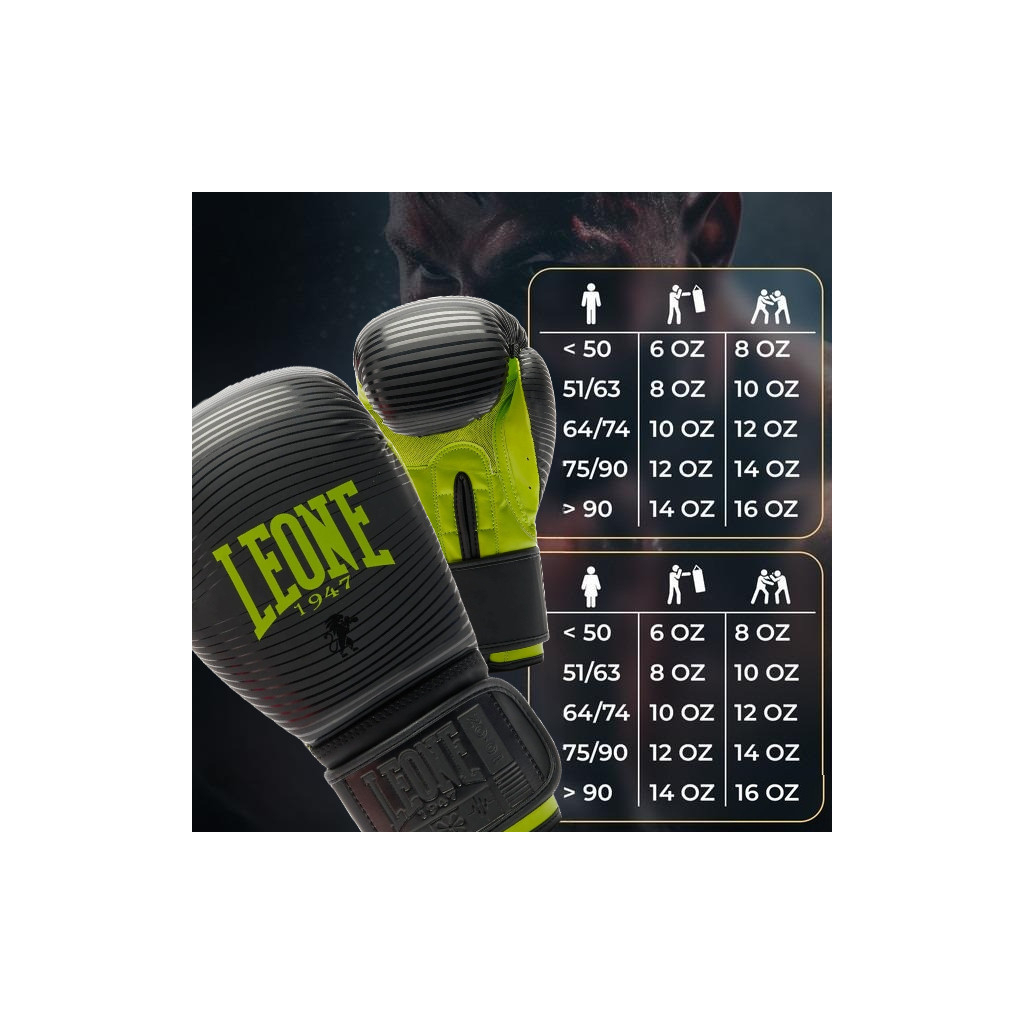 Боксерські рукавички Leone GN313 Waves Black 16 унцій (GN313_Black_16oz) - изображение 10