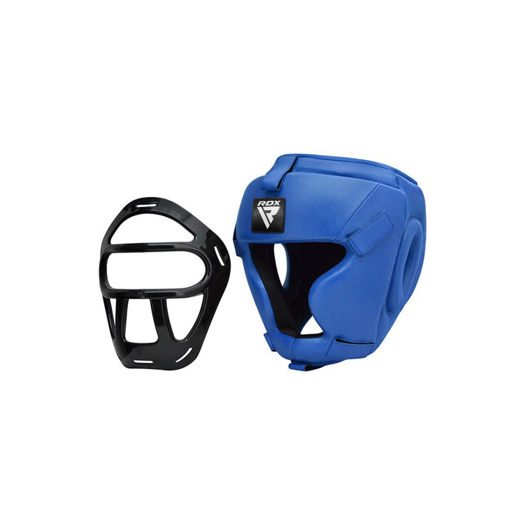 Боксерський шолом RDX T1 Grill Full Blue M (HGR-T1FU-M) - зображення 6