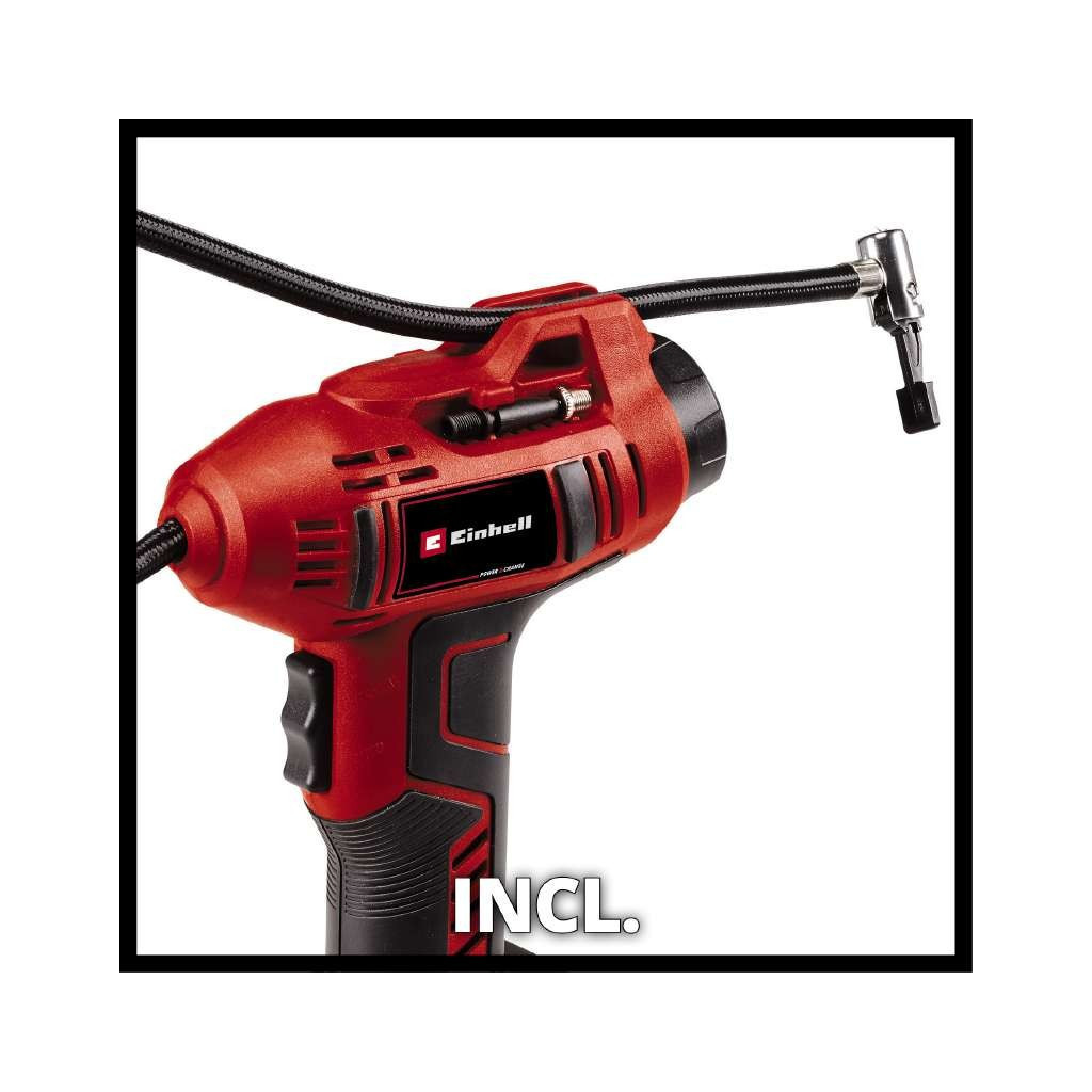 Автомобільний компресор Einhell CE-CC 18 Li - Solo, 18В, PXC (без АКБ і ЗП) (2071010) - изображение 6