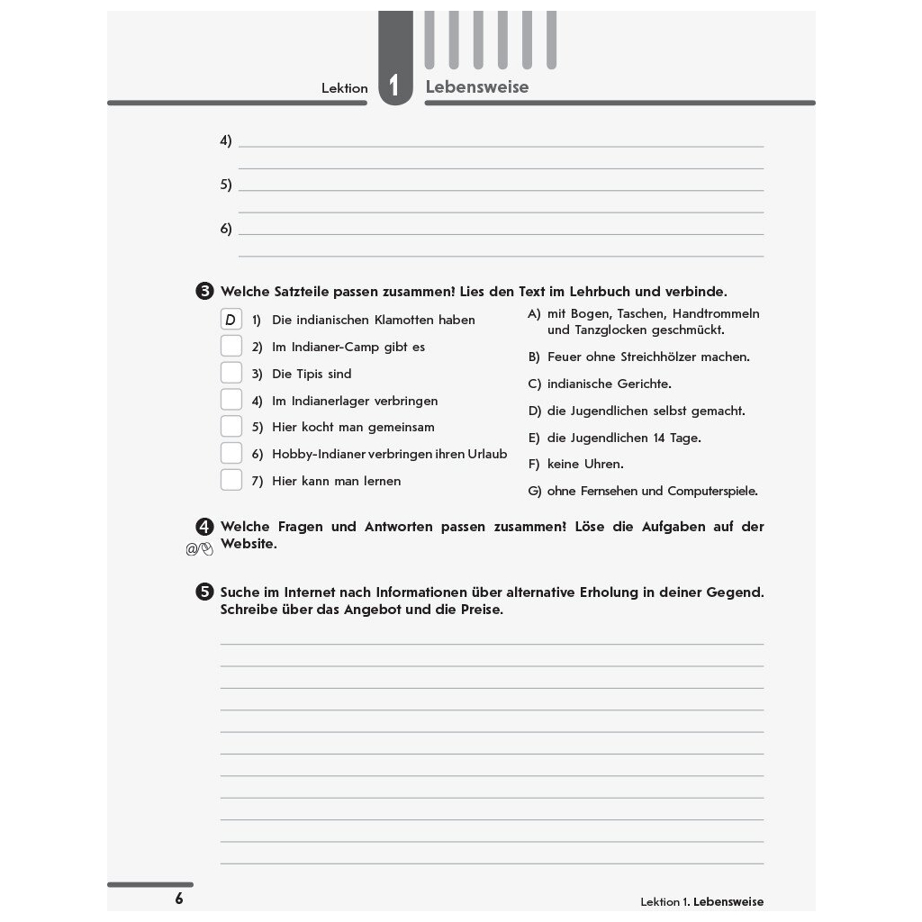 Робочий зошит Німецька мова. 10 клас. 6-й рік навчання. До підручника для 10 класу ЗЗСО "Hallo, Freunde" Ранок (9786170946799) - зображення 5