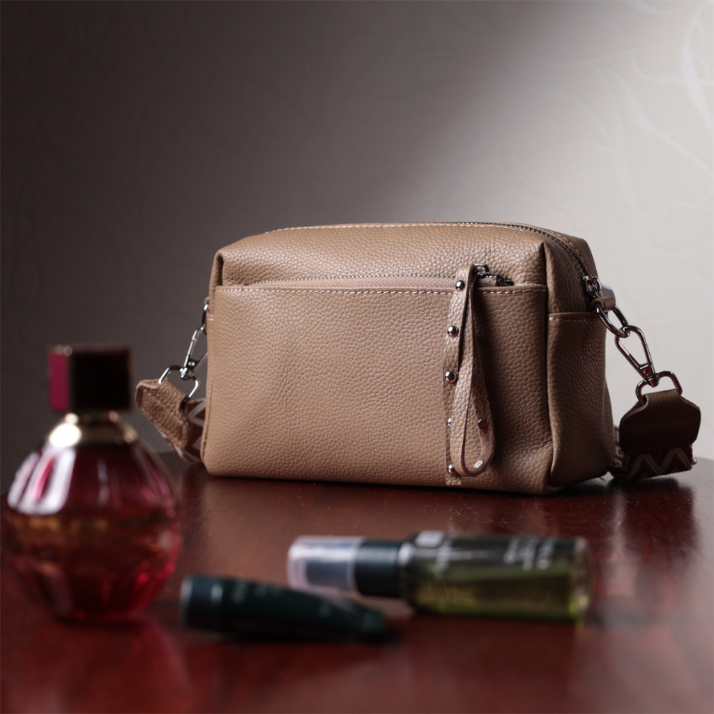 Сумка Vintage З натуральної шкіри Бежева (22650) - зображення 11