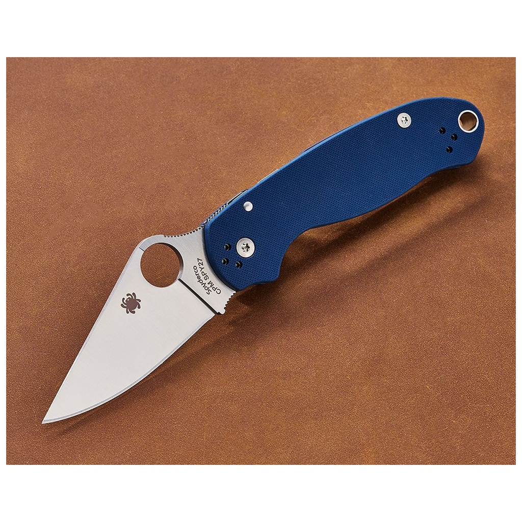 Ніж Spyderco Para 3 Satin SPY27 Cobalt Blue G10 (C223GPCBL) - зображення 6
