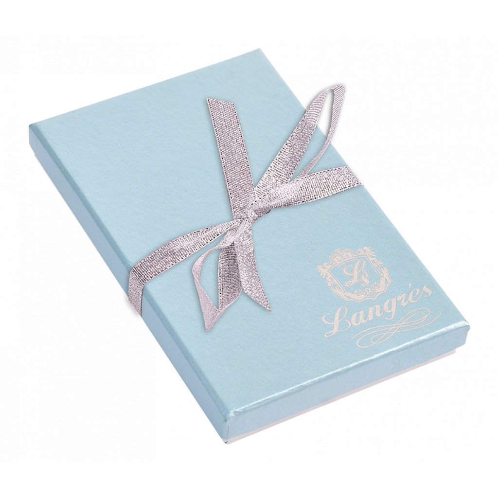 Ручка кулькова Langres набір ручка + гачок для сумки Crystal Синій (LS.122028-02) - зображення 3