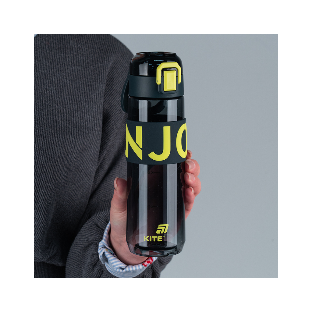 Пляшка для води Kite 680 мл чорно-жовта (K25-1233-1) - зображення 5