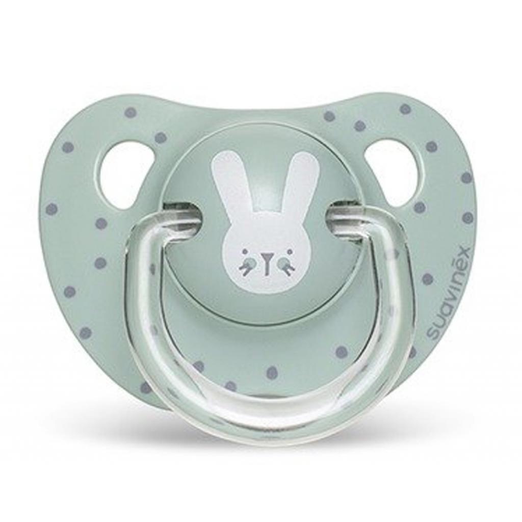 Пустушка Suavinex Hygge анатоміч. Затишні історії 18+ міс. бірюзовий зайчик (306580) - зображення 1