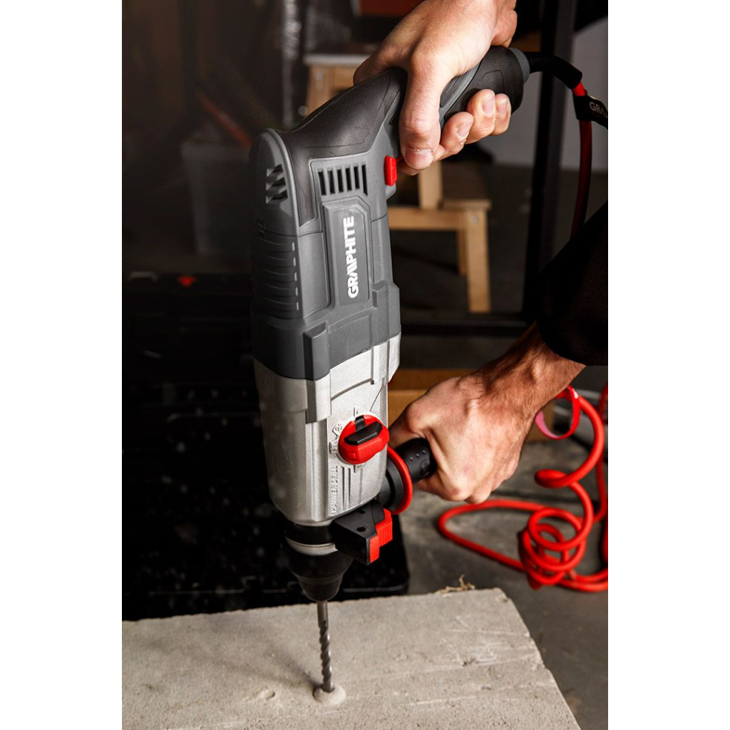 Перфоратор Graphite SDS-plus, 800Вт, 2.8Дж, кейс 3.28кг (58G538) - изображение 2