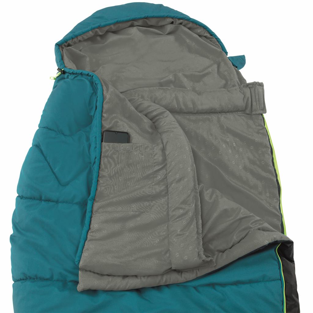 Спальний мішок Outwell Pine Prime -1C Turquoise Left (928742) - зображення 4