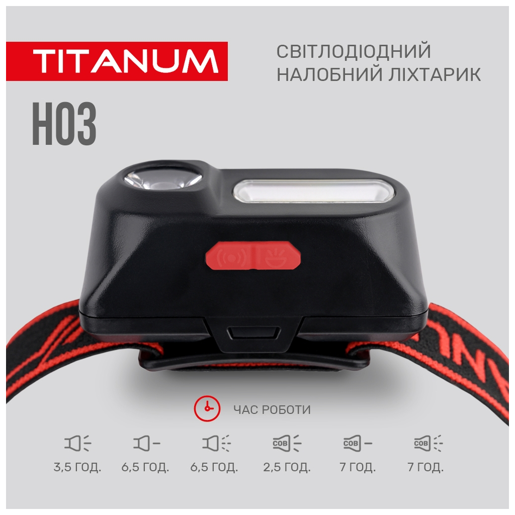 Ліхтар TITANUM 180Lm 6500K (TLF-H03) - зображення 7