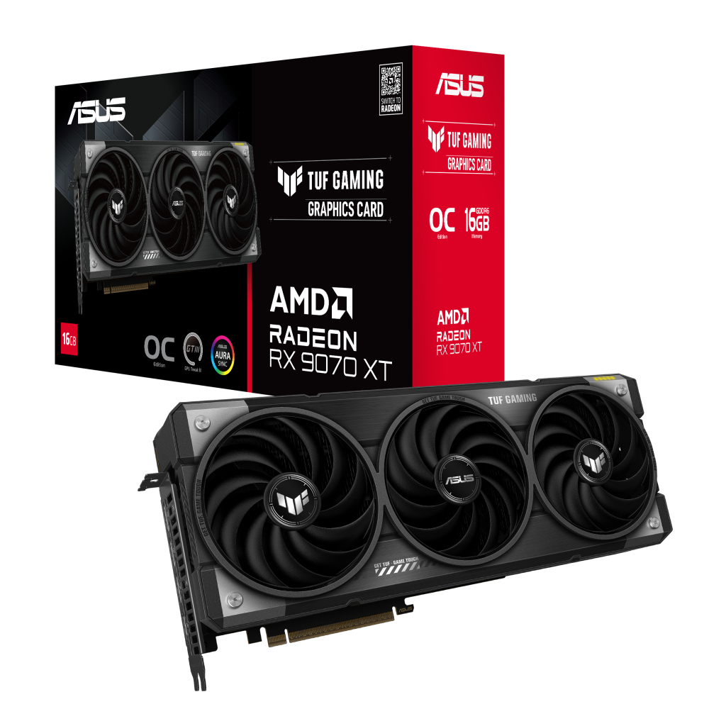 Відеокарта ASUS Radeon RX 9070 XT 16Gb TUF OC GAMING (TUF-RX9070XT-O16G-GAMING) - зображення 10