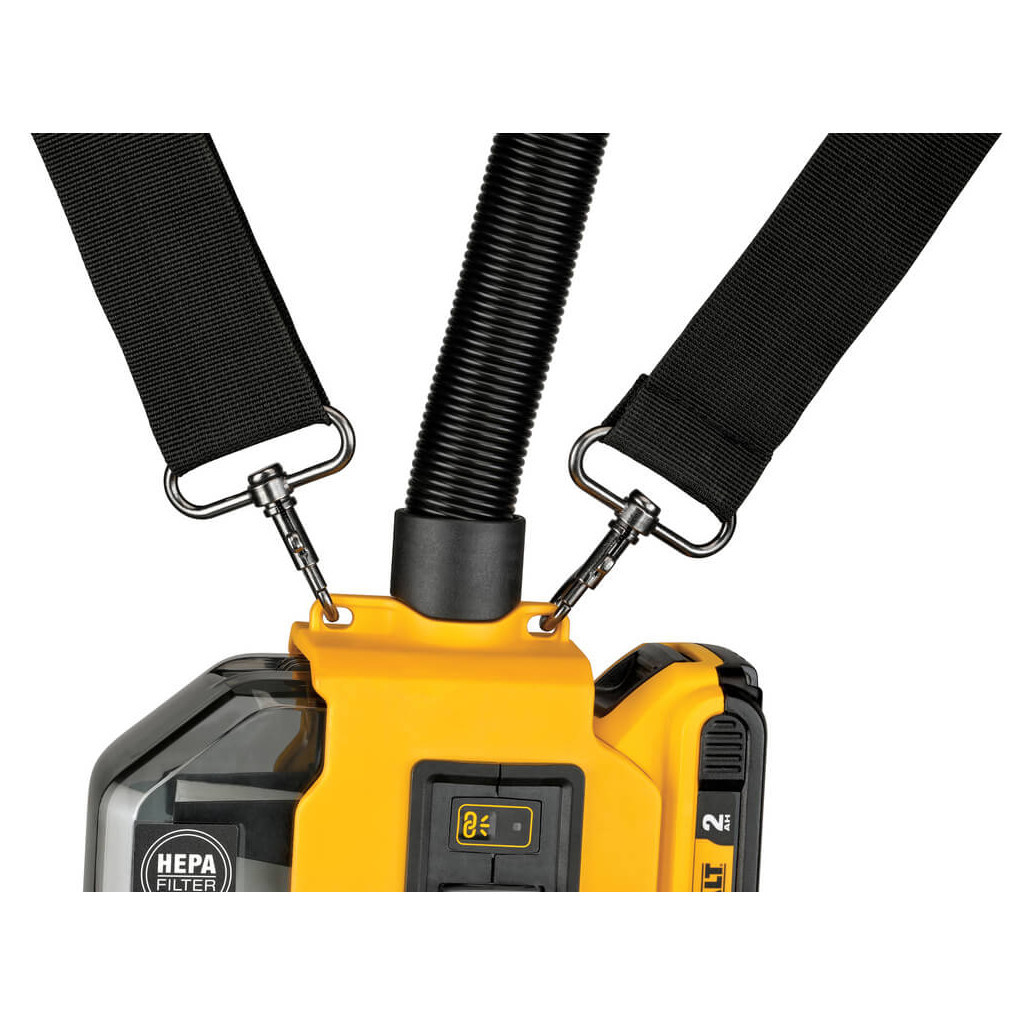 Пилосос будівельний DeWALT 18В XR Li-Ion, HEPA Filter, 1.65 кг, 2Ah (DWH161D1) - зображення 7