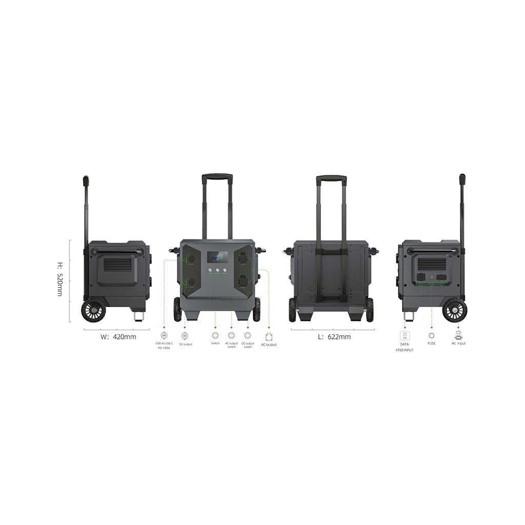 Зарядна станція PowerPlant M50 5120Wh (PB931439) - изображение 7