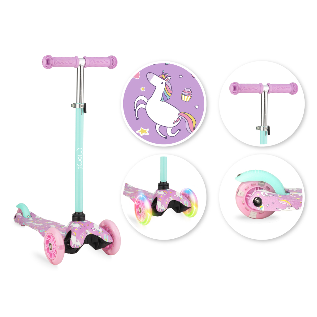 Самокат MoMi Weendy Purple unicorns (5900495945266) (HULA00006) - зображення 5