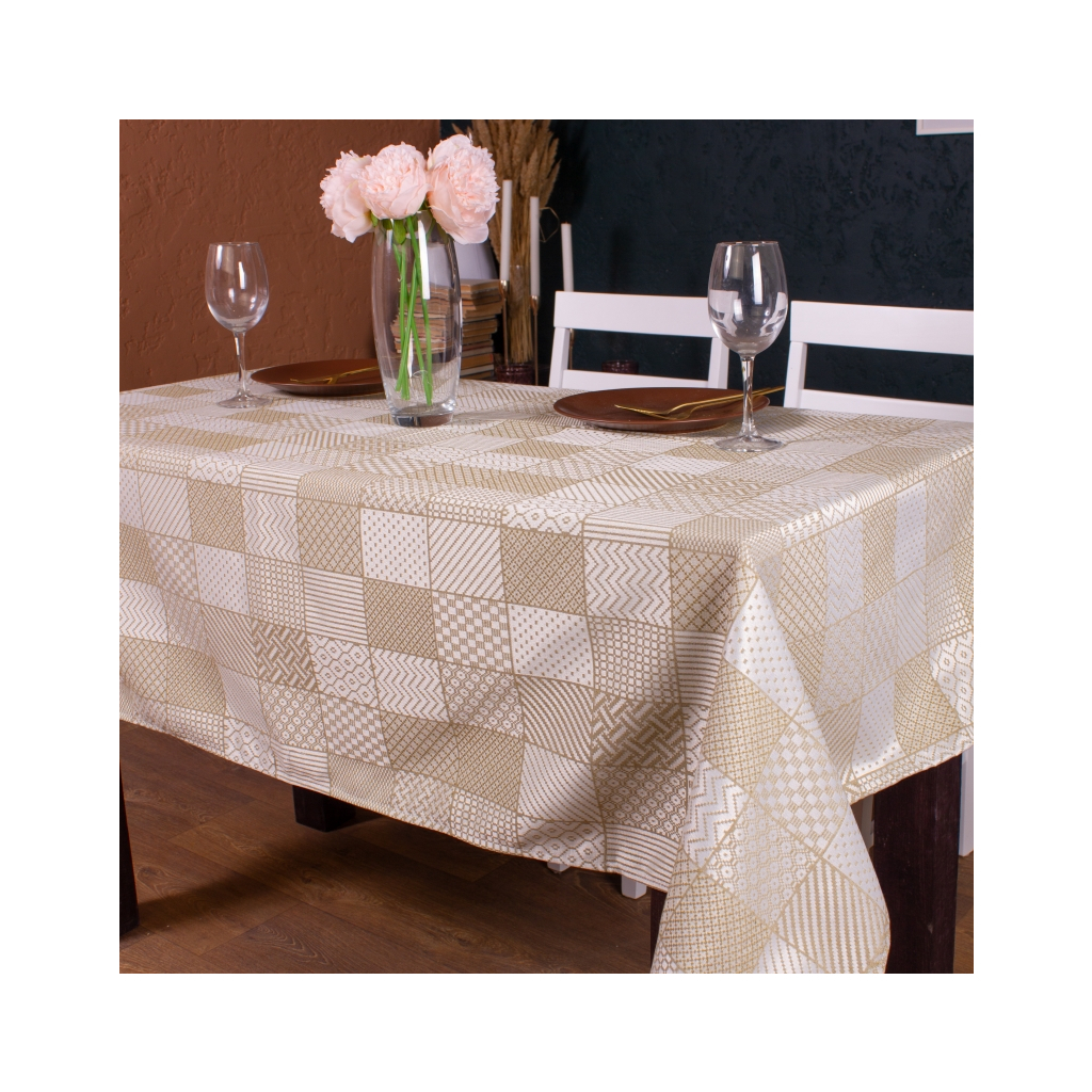 Скатертина MirSon Жакард №301 Jacquard Olive 100x140 см (2200006723356) - зображення 1